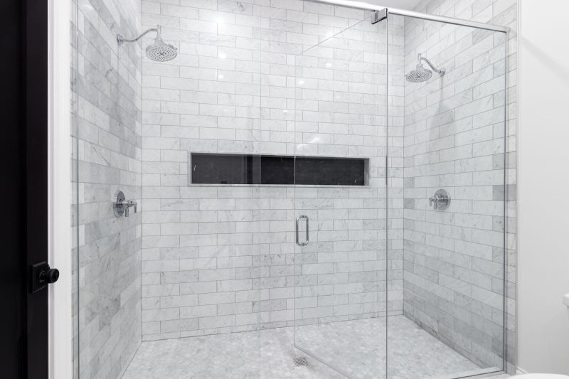 Corner Walk-in Shower with Glass Walls